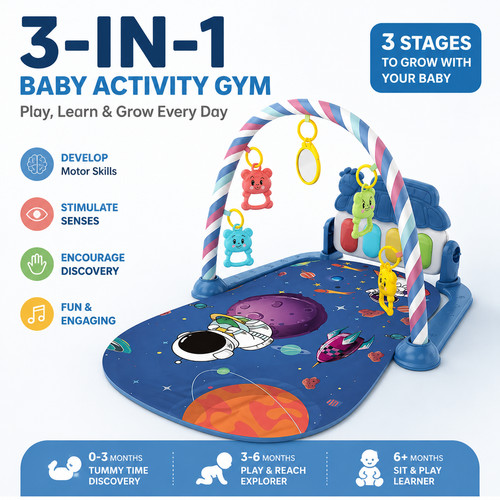 Baby activity gym - 3-in-1, kick